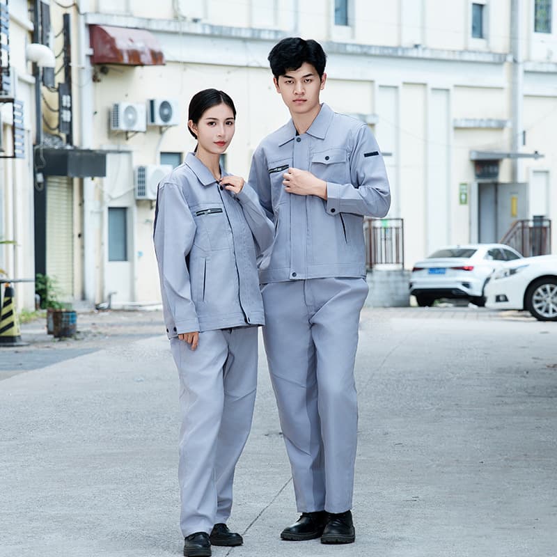 Anti-Static Work Clothes Set, Autumn Long-Sleeved Labor Protection Clothing, Welder Factory Workshop Wear-Resistant Work Clothes, Engineering Clothing