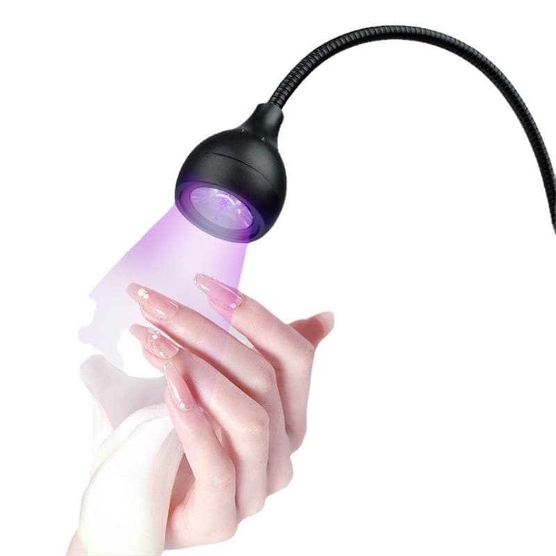 Portable USB Clip-on Night Light, UV Curing Lamp, Purple Light Currency Detector, Phone Repair Light, Small Nail Lamp