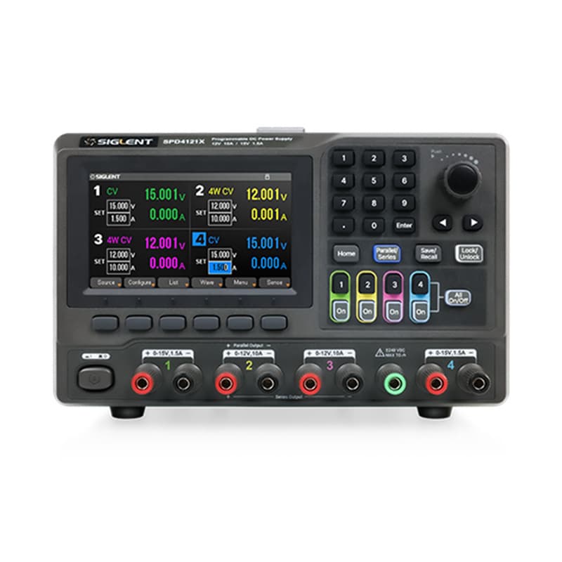 SIGLENT SPD4121X Four-Channel 285W Programmable Linear DC Power Supply with 1mV/1mA Resolution