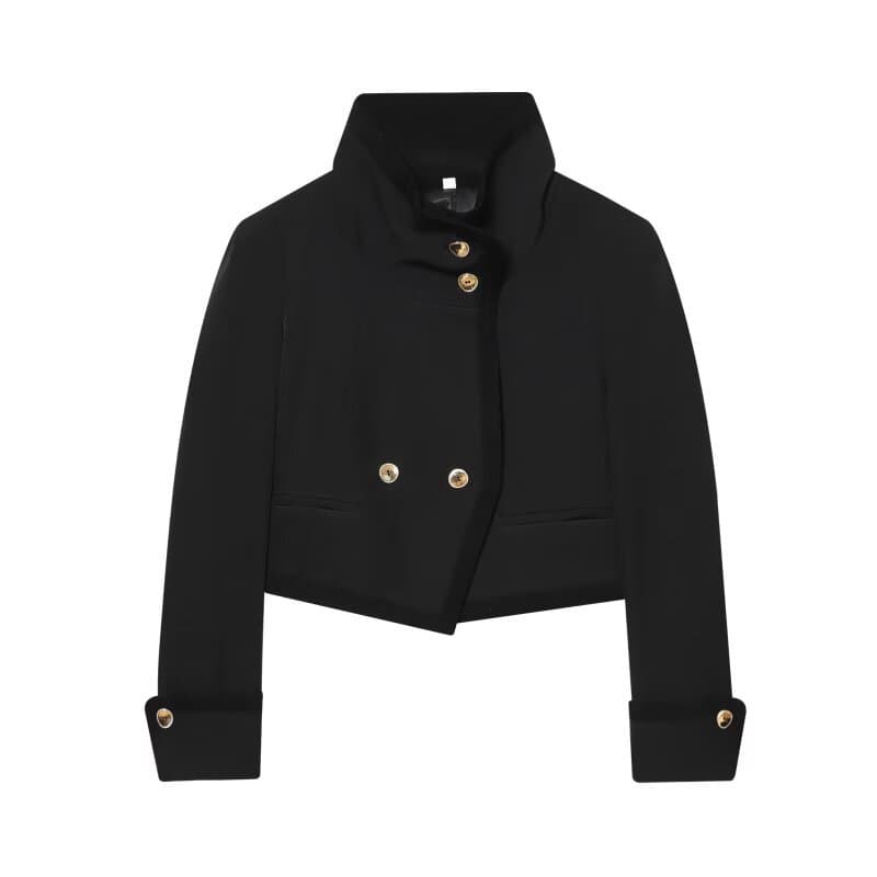 Taop&Za Women's Clothing 2026 Spring New Style Fashionable and Elegant Double-Breasted Short Jacket 9023207