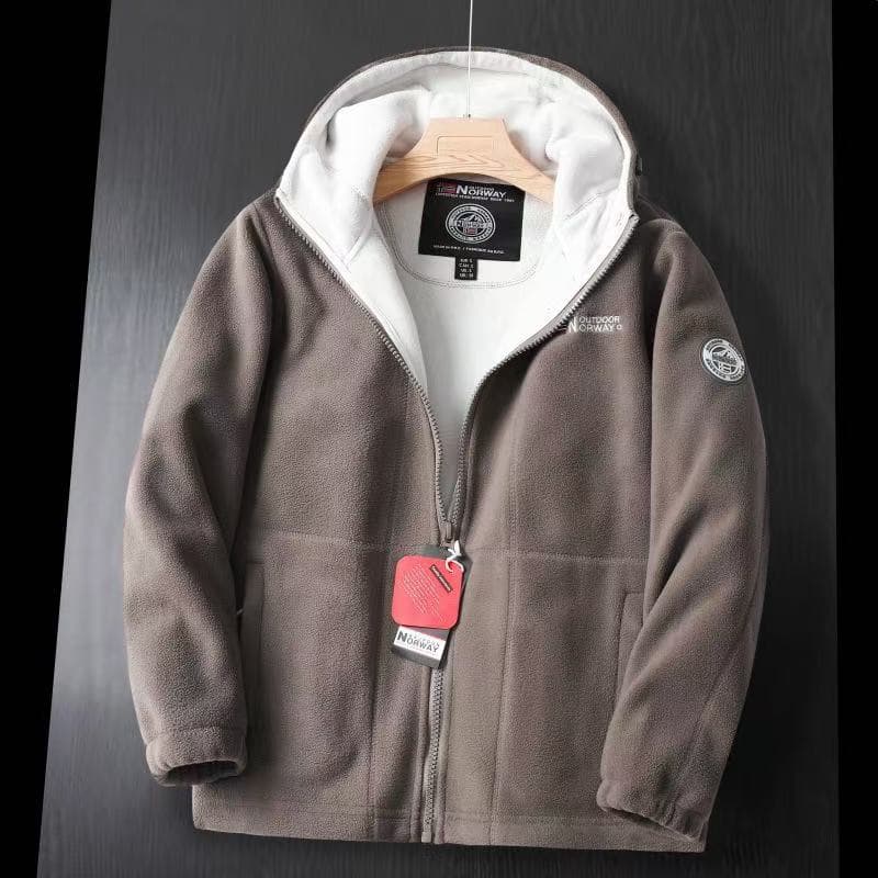 Exported to Norway! Functional Outdoor Cold-Proof Plus-Size Workwear Autumn Winter Warm Fleece Jacket Coat