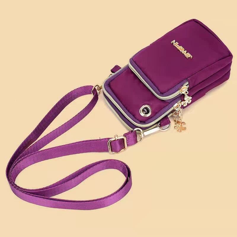 Oxford Cloth Wear-Resistant Crossbody Phone Bag Women's Phone Case Shoulder Bag New Style Rainproof Casual Vertical Single-Shoulder Bag for Women