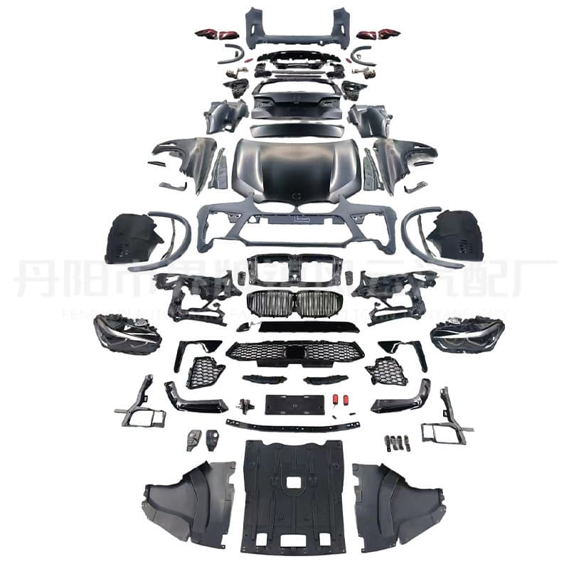 Suitable for BMW X5 Old to New E70 to 18 Models X5 Mf95 Front Bumper, Rear Bumper, Headlights, Taillights, Hood, Large Surround