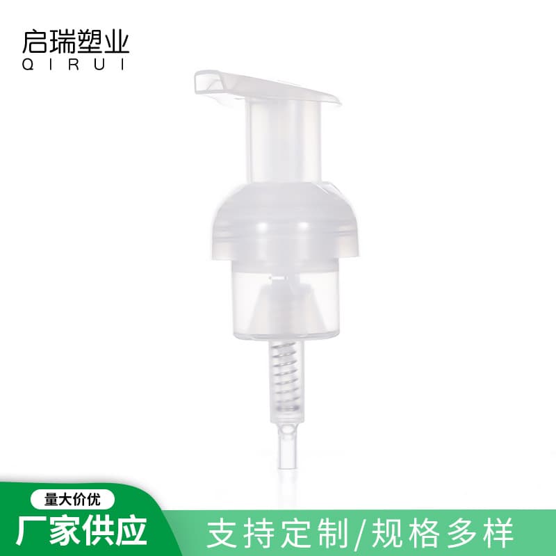 Manufacturer supplies transparent push-type lotion pump PP material foam pump shower gel shampoo foam pump pump head