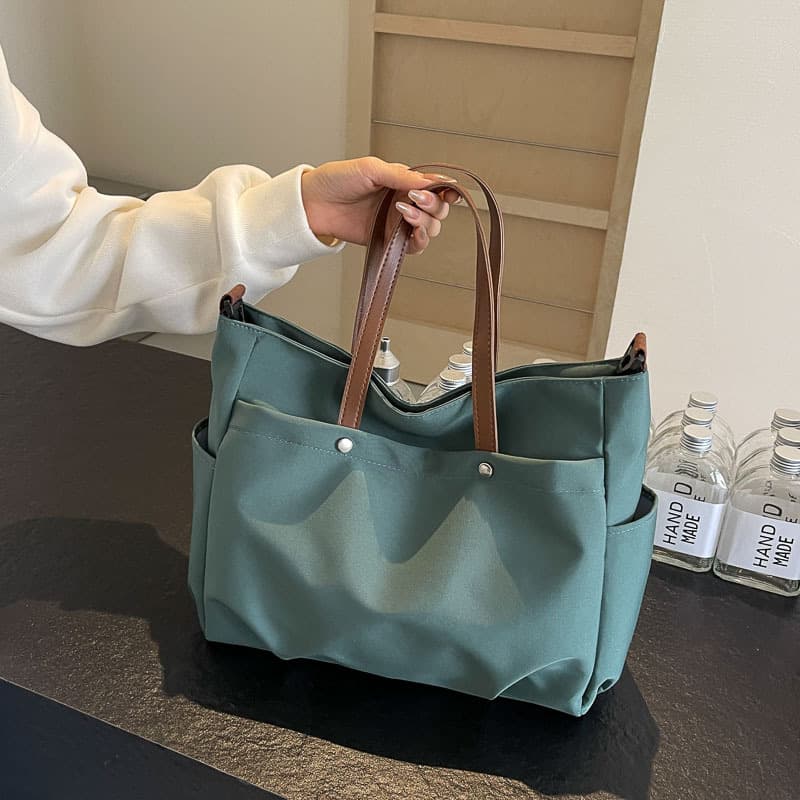 New Cross-border Tote Bag Crossbody Bag Women's Bag Fashion Casual Simple Shoulder Bag Large Capacity Multi-pocket Shopping Bag