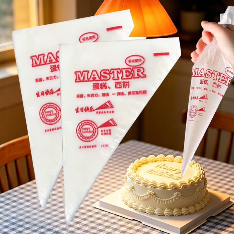 100 Thickened Disposable Piping Bags for Cream, Cookies, Cake Decorating Tips, Baking Tools