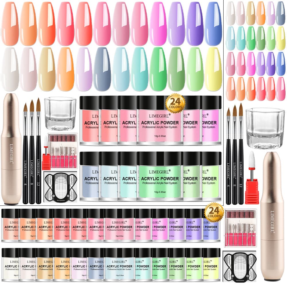 Cross-border new full set of manicure crystal powder set series optional, full set of manicure grinder tools in stock