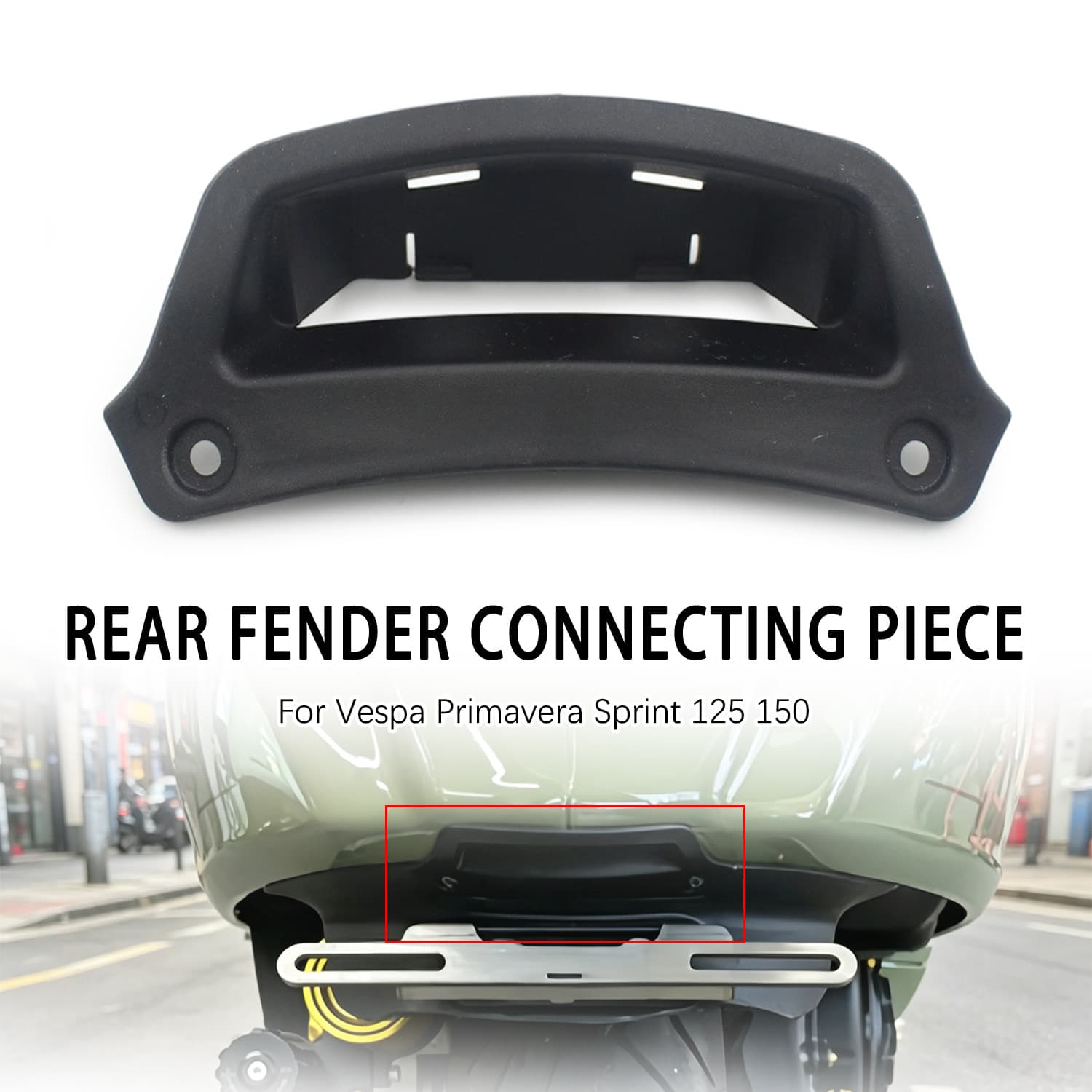 For Vespa Primavera Sprint 150 Light Edge License Plate Light