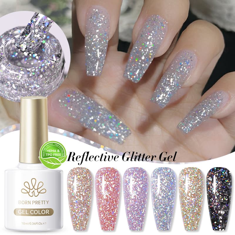 BORN PRETTY Cross-border Nail Art Dreamy Star Diamond Gel, Sparkling Popular LED Gel Nail Polish