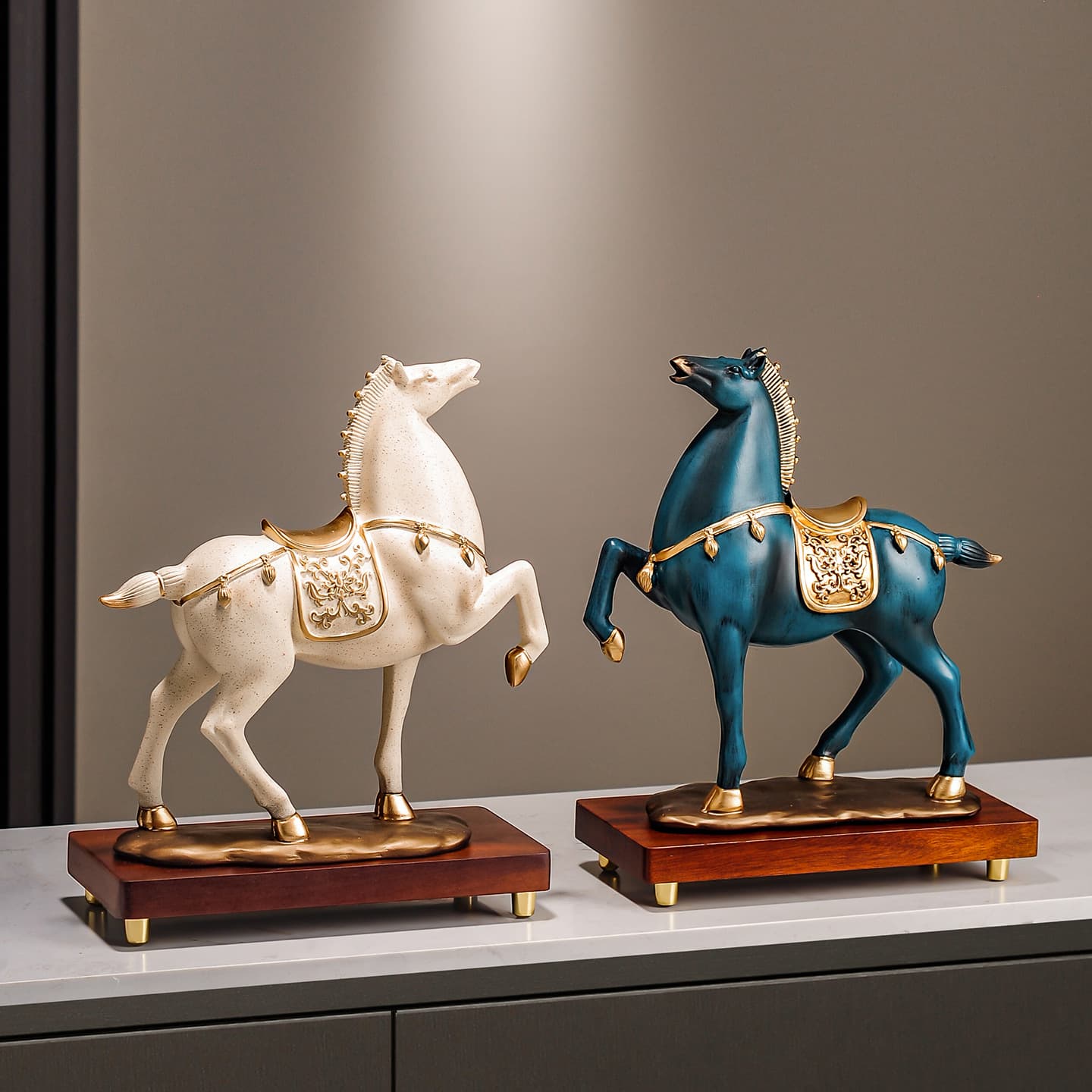 Money Horse Ornament for Office Decoration, High-End New Chinese Style Living Room Display, Housewarming and Business Opening Gift