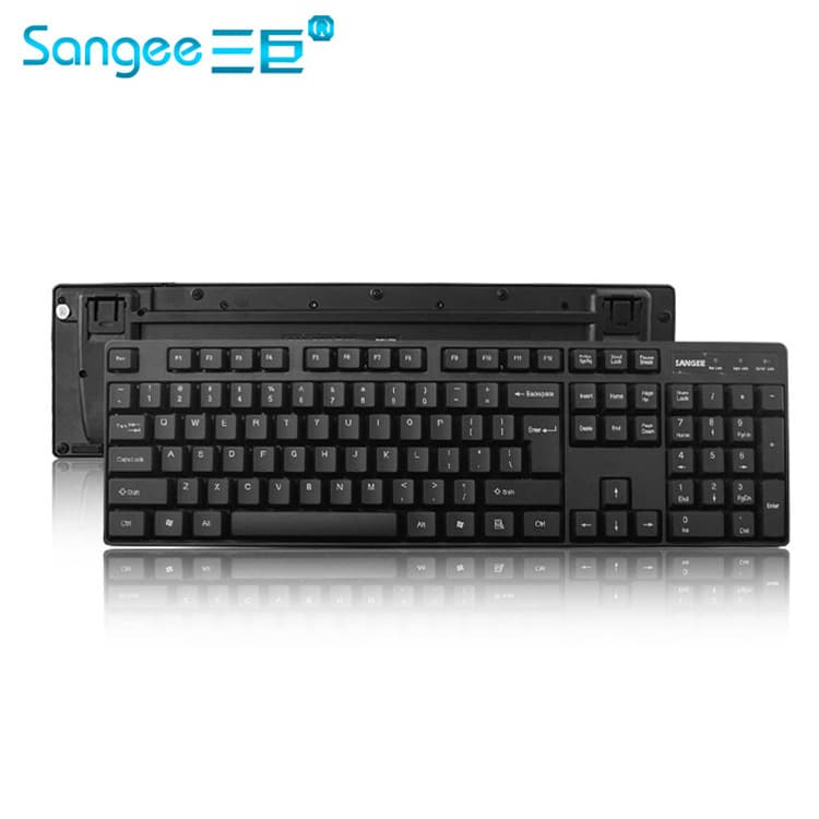 Sangee K2 Round PS2 Desktop Computer Office Waterproof USB Notebook LOL Gaming Keyboard Wired Fade-Resistant