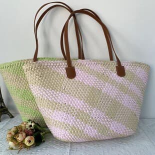 Women's Tote Bag, Fashionable Shoulder Large Capacity Bag, Korean Style Popular Handbag Woven Straw Tote Bag Woven Bag