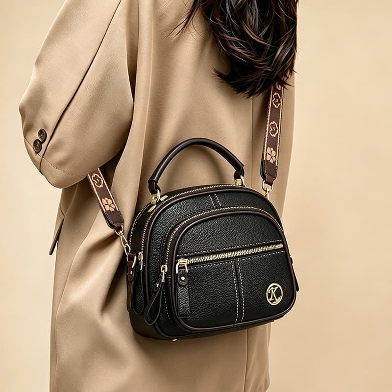 Cross-Border Hot-Selling Women's Bag New Trendy Versatile Small Bag, Women's Shoulder Bag Multi-Layer Crossbody Bag High-Appeal Handbag