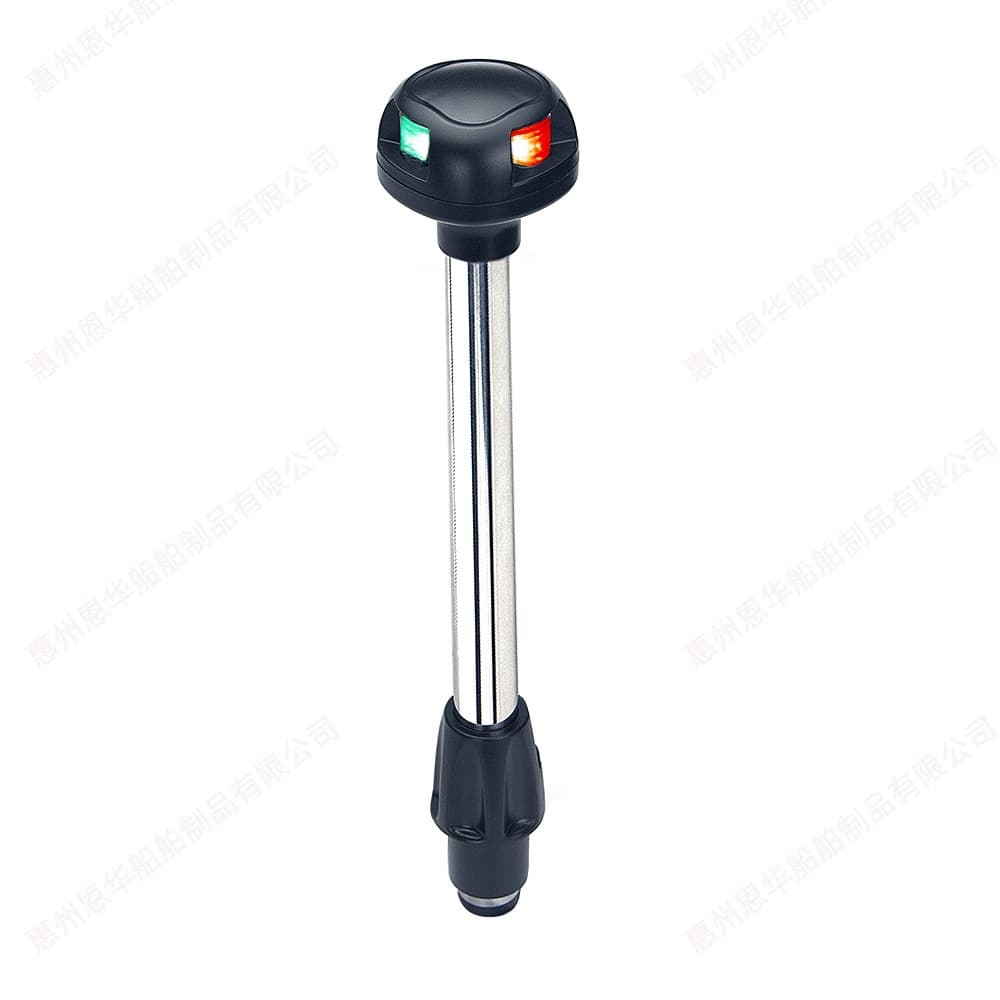 LED Navigation Light Yacht Boat Indicator Light Red Green Dual Color Warning Light 12" High Quality Stainless Steel Tube 12VDC