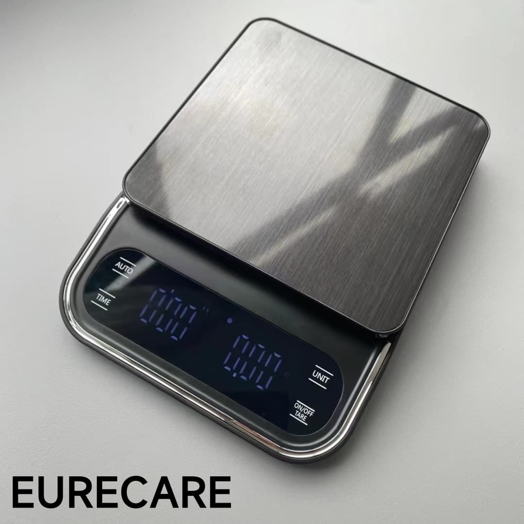 2023 new kitchen scale, electronic scale, gram scale, bench scale 10kg high precision stainless steel color LED display.