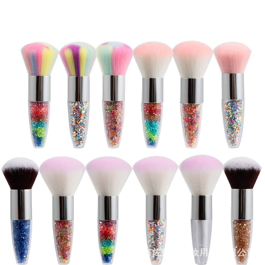 Nail Art Tool Short Handle Dust Brush Makeup Care Grinding for Nail Polish Nail Gel Cosmetic Brush Factory Direct Sale
