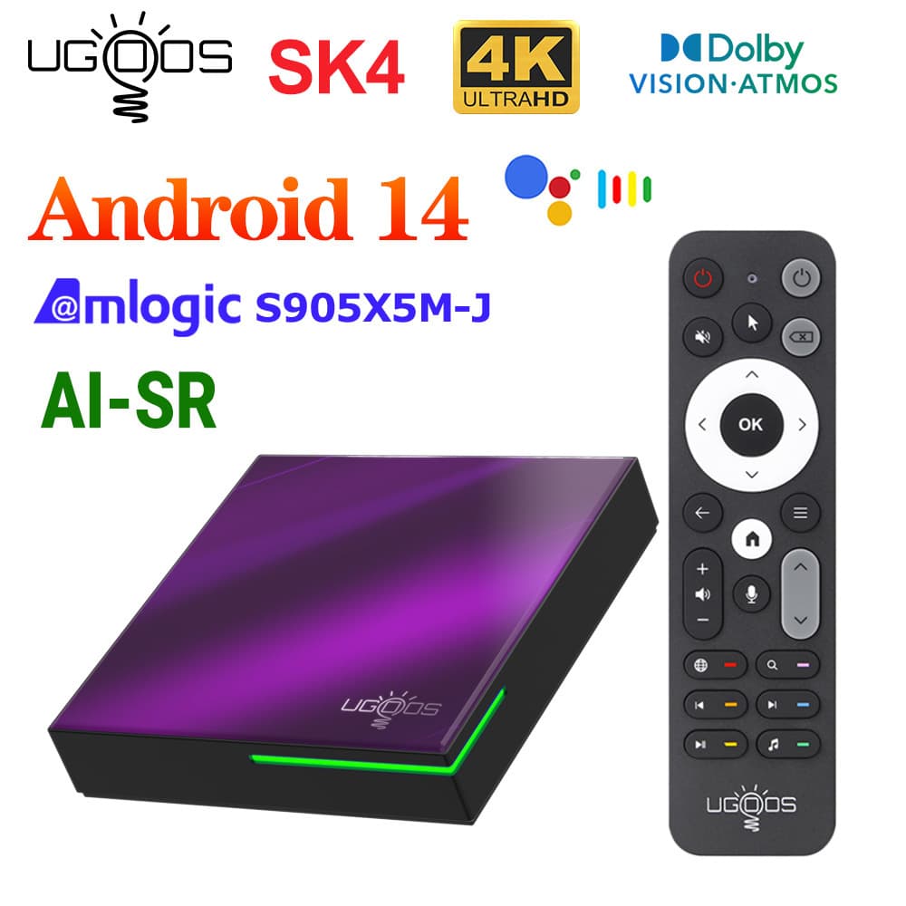 UGOOS SK4 Amlogic S905X5M-J TV Box Supports Dolby Vision Dolby