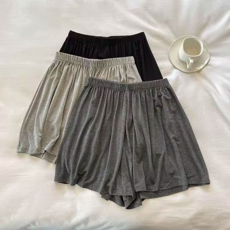 Ultra-Soft Modal Cotton New Pajama Shorts for Women Summer Thin Casual Wearable Out Pure Color Loose Home Shorts