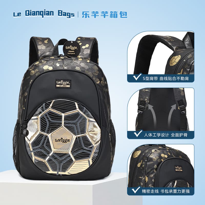 Australian Smiggle Football Sports Student Casual Backpack Christmas Gift Campus School Bag