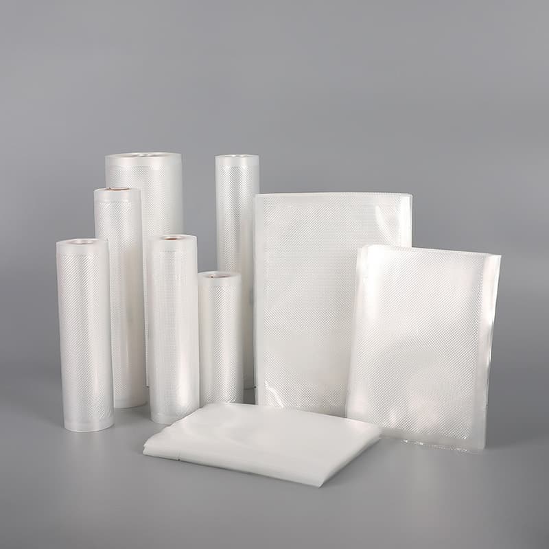 Vacuum Sealed Food Packaging Bag Compressed Preservation for Ready Meals Roll Net Pattern Sealable Plastic Bag Kitchen Storage