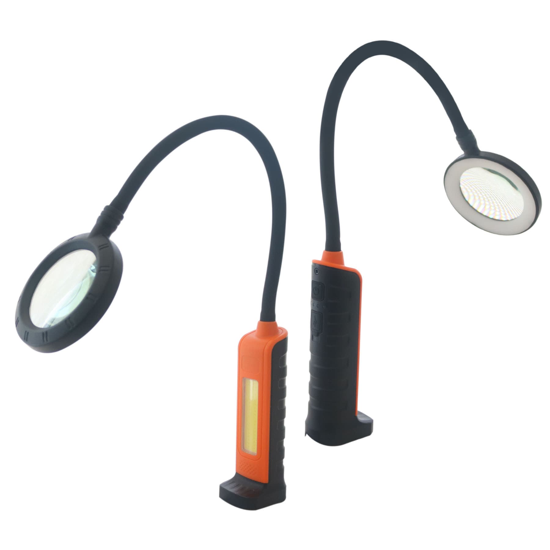 Multifunctional 360 Flexible Gooseneck LED Work Light with Magnet, Inspection Light, BBQ Table Lamp, Rechargeable Night Light