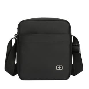 Swiss Casual Business Men's Small Crossbody Bag Shoulder Sling Bag Mini Tablet Bag Vertical Shoulder Bag Oxford Cloth Bag