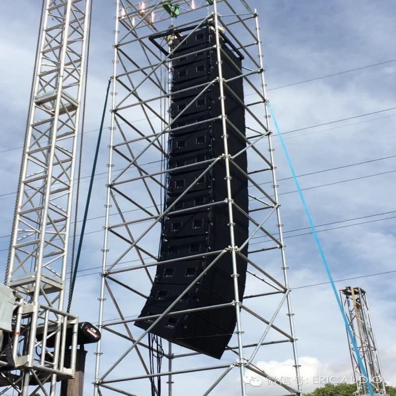 Outdoor Performance Sound Equipment Line Array Speakers Stage Speaker Set Dual 12-Inch Professional Stage Speakers Manufacturer