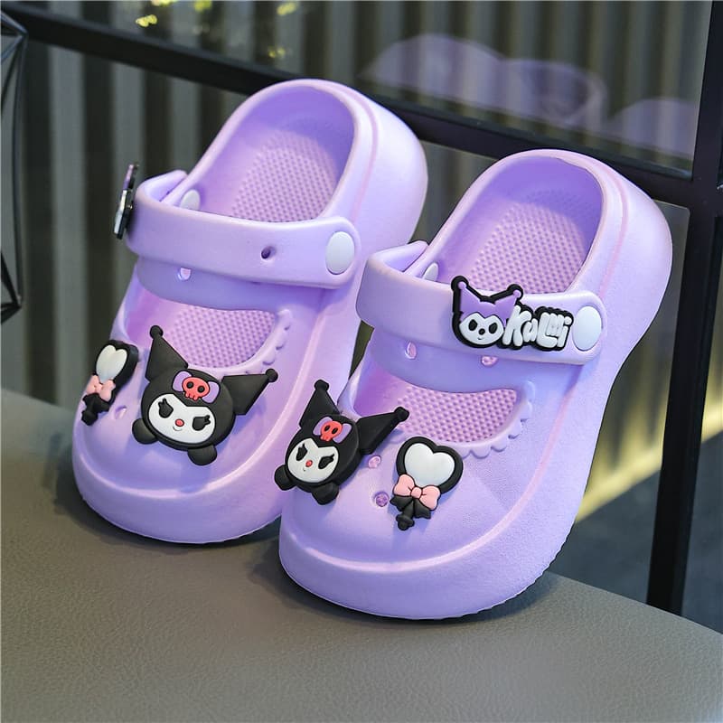 Kindergarten Girls' Breathable Outdoor Beach Shoes, Summer Children's Quick-Drying Clogs, Baby Non-Slip Princess Sandals