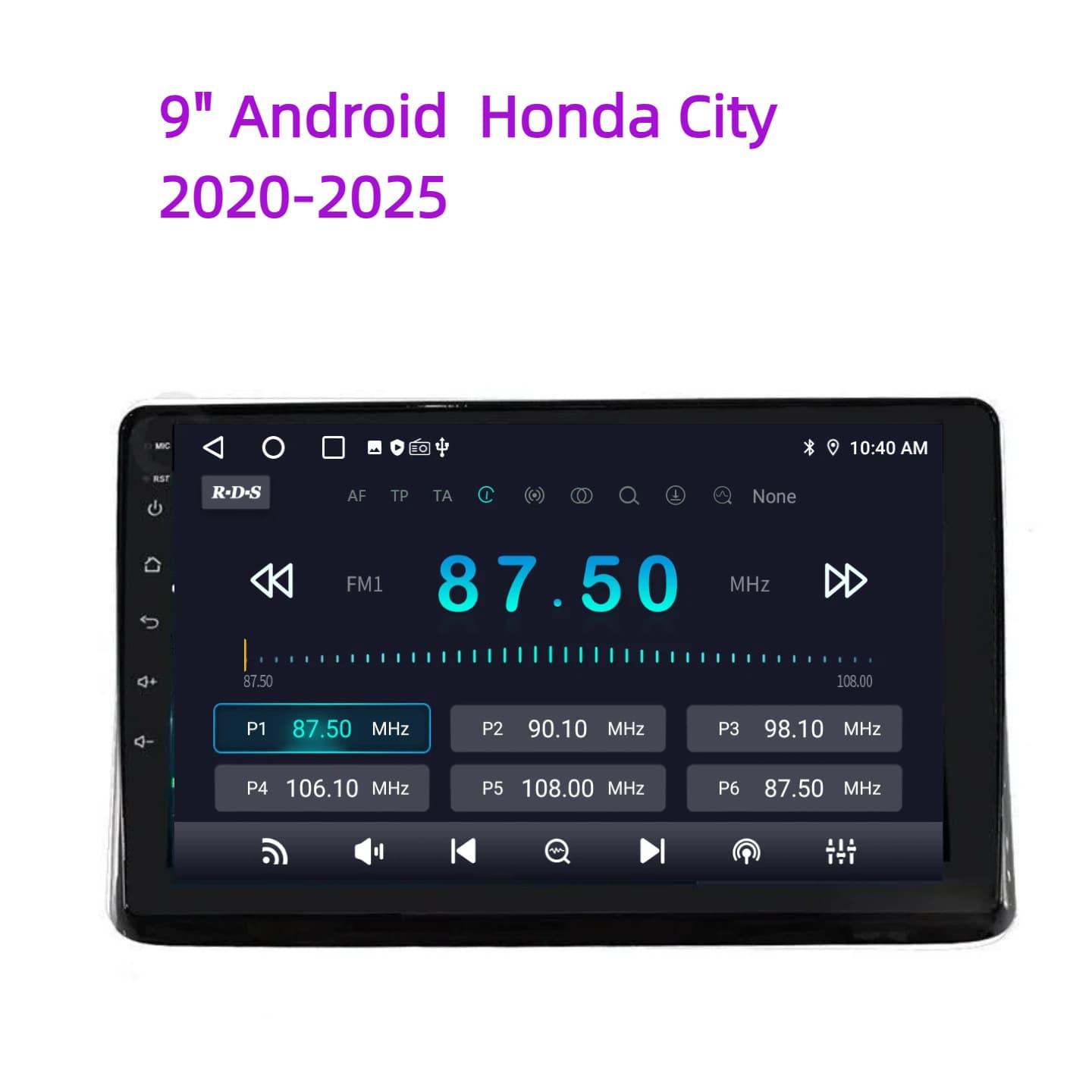 9" Android 15 for Honda City GPS Headunit radio Carplay2020