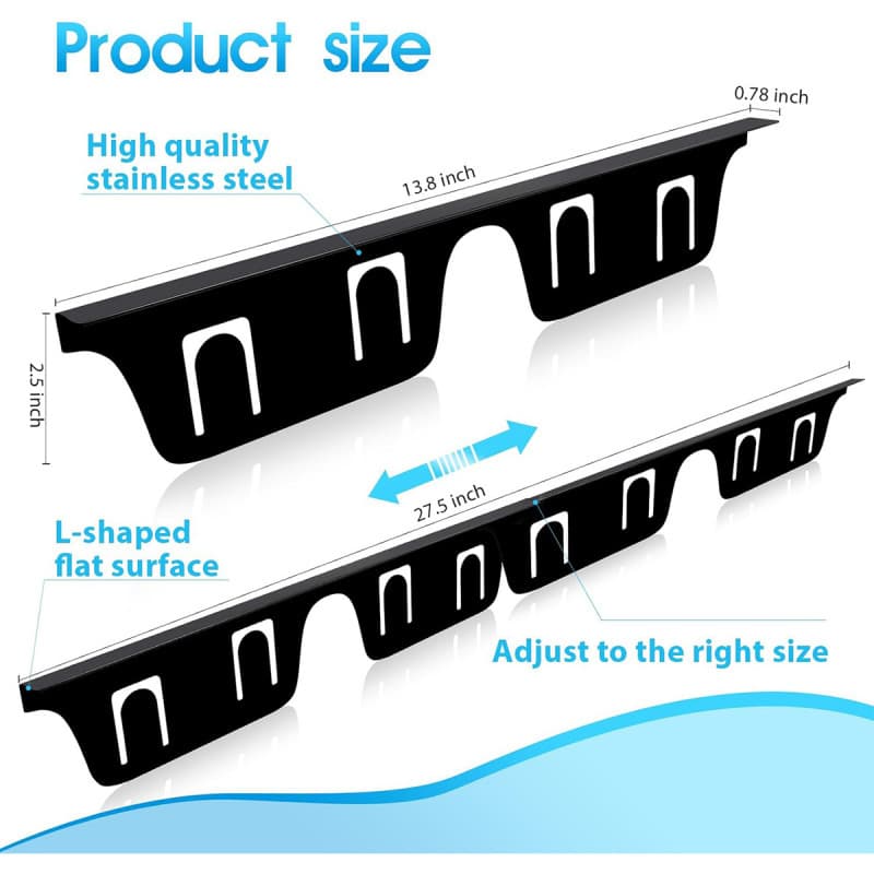 Amazon Hot Selling Gas Stove Gauge Strip, Kitchen Stove Gap Cover, Stainless Steel Stove Gap Strip, Stainless Steel Stove Seam Cover