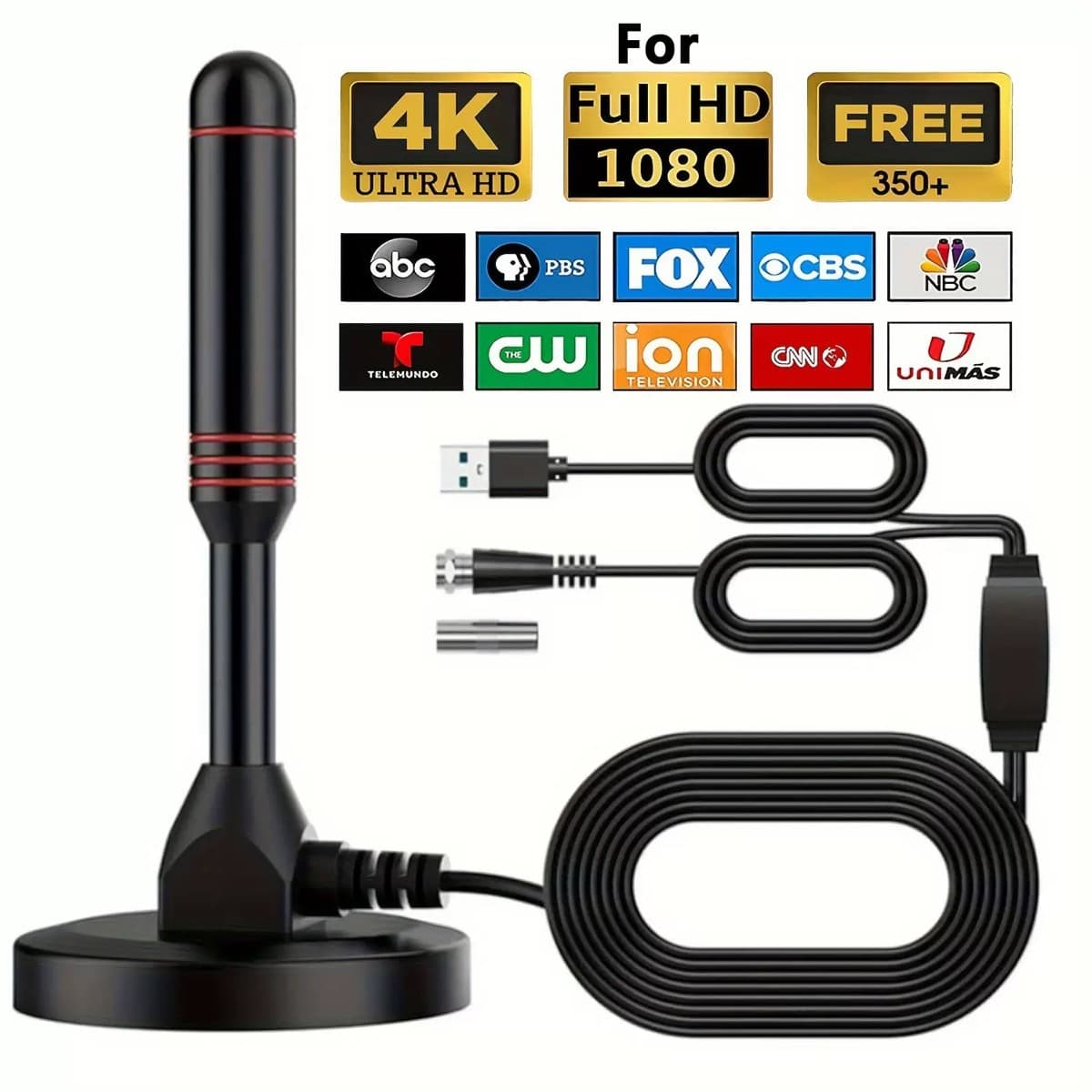 Outdoor Digital TV Antenna Outdoor HDTV 4K 1080P ATSC Amplified TV Antenna