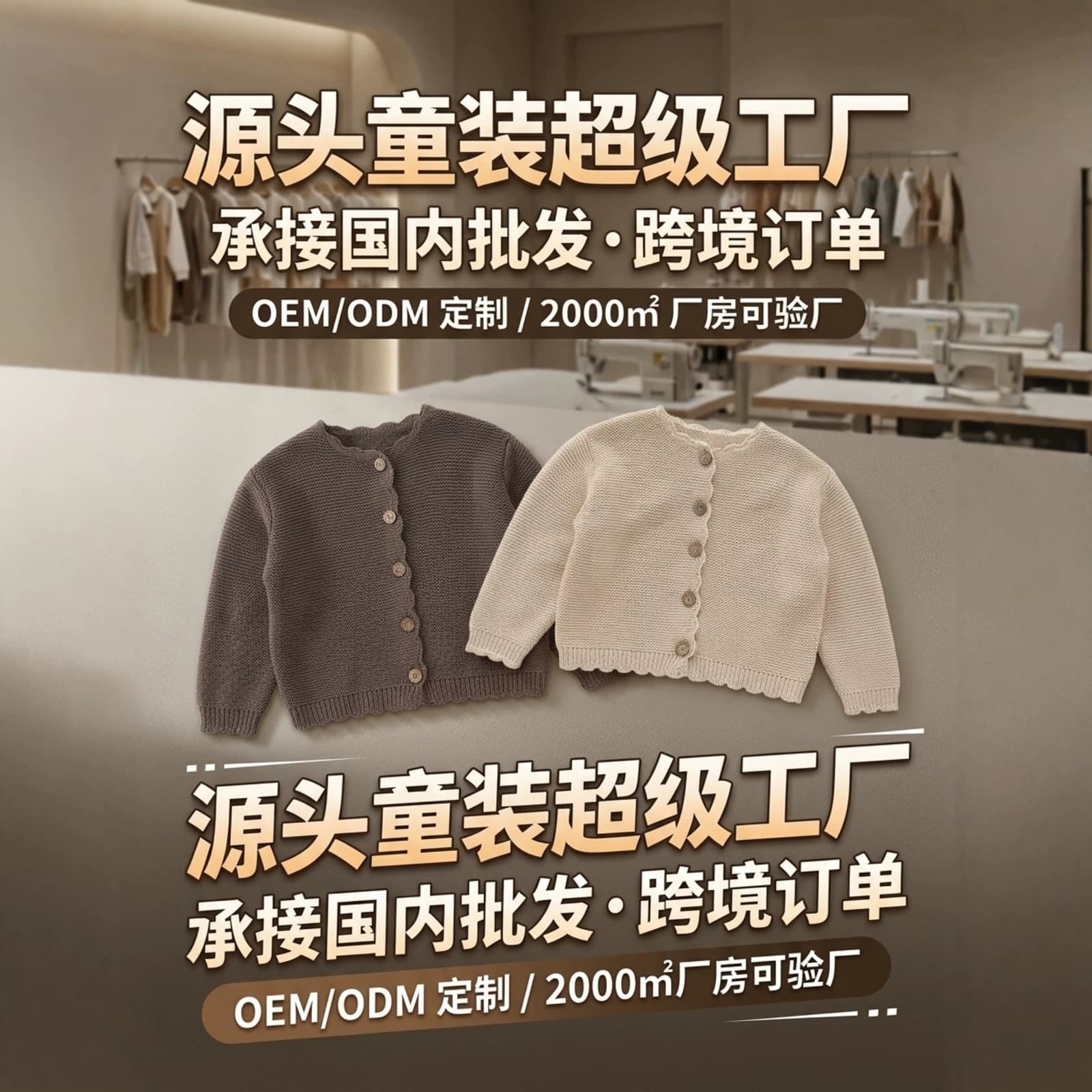 Custom Kids Sweater Pure Cotton Spring Autumn New Girls Boys Jacket Cardigan Versatile Stylish Baby Clothes Comfortable
