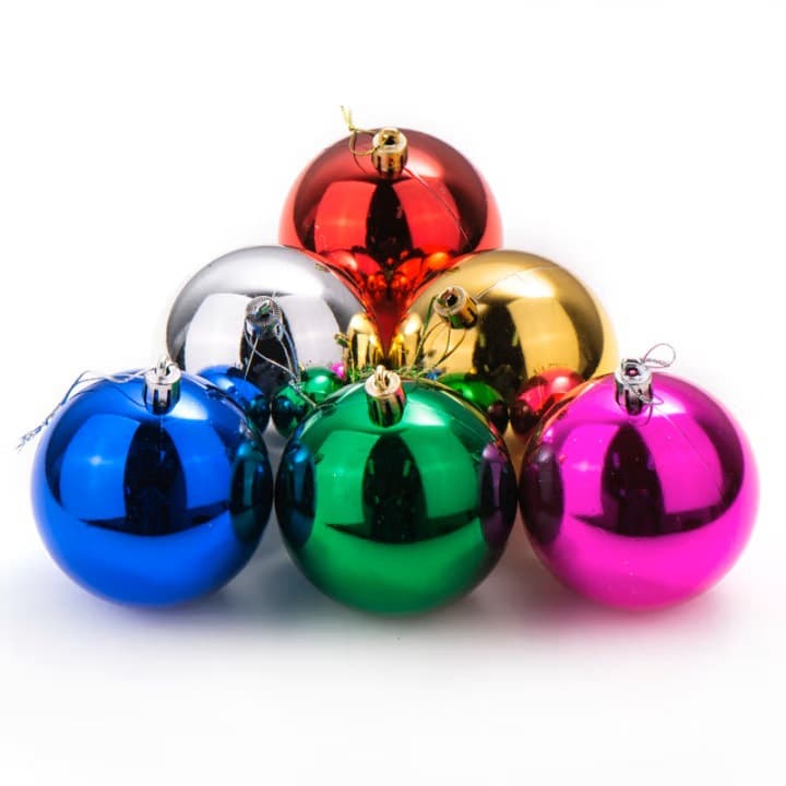 Factory Supply 3cm Electroplated Christmas Ball Holiday Decoration Plastic Christmas Ball Christmas Tree Ornament Ball