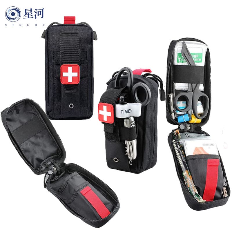 BCSI Factory Supply First Aid Kit Portable Handheld First Aid Bag Outdoor Multifunctional Emergency Bag Tactical Accessory Pouch Waist Bag