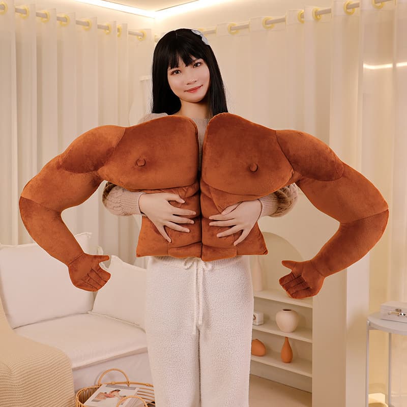 Cross-border Sexy Muscle Boyfriend Body Pillow Cushion, Muscular Man Funny Arm Pillow for Girlfriend Sleeping, Gift Wholesale