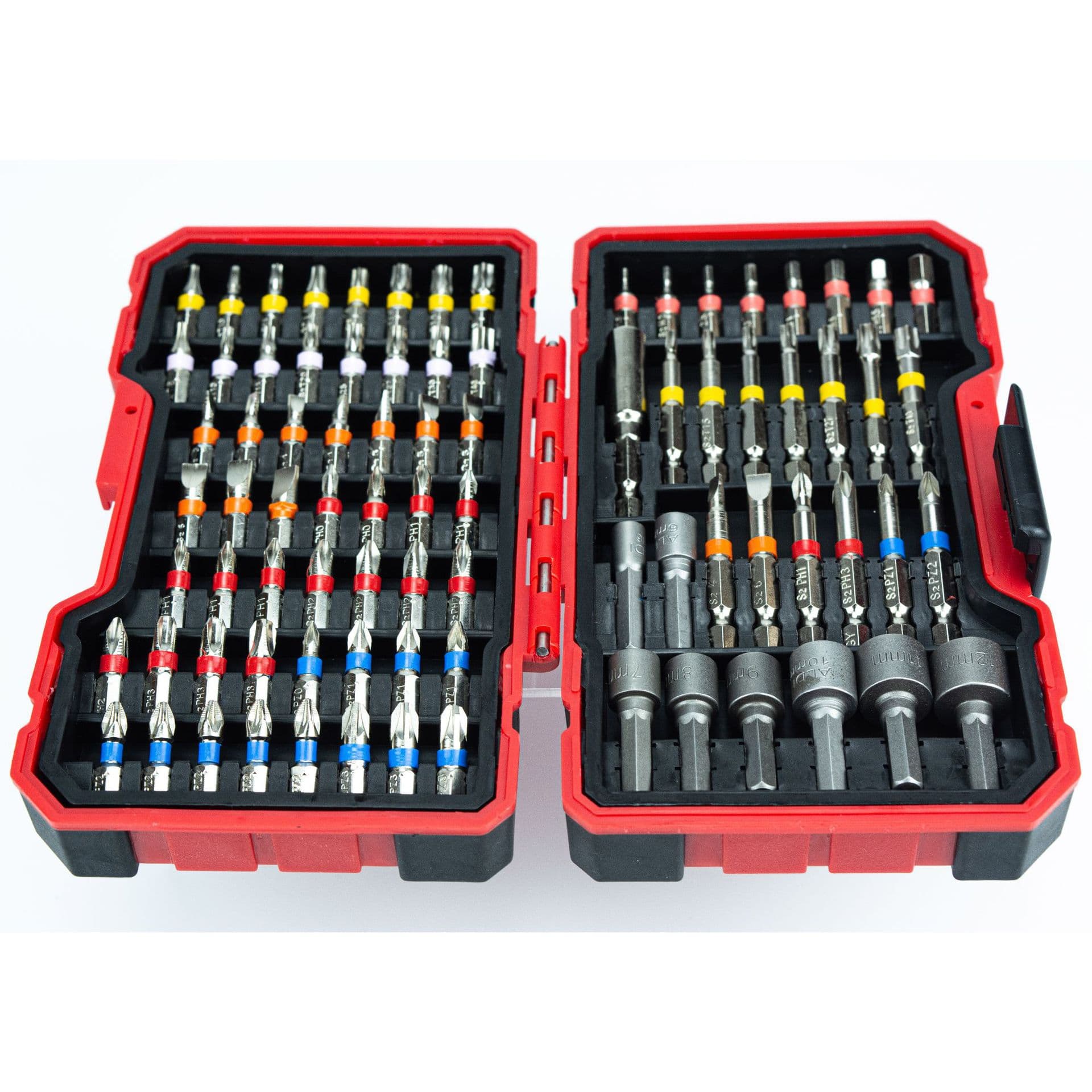 Cross-border 83-Piece Rainbow Bit Socket Magic Box Electric Screwdriver Bit Set Hand Drill Driver Bits S2 Material