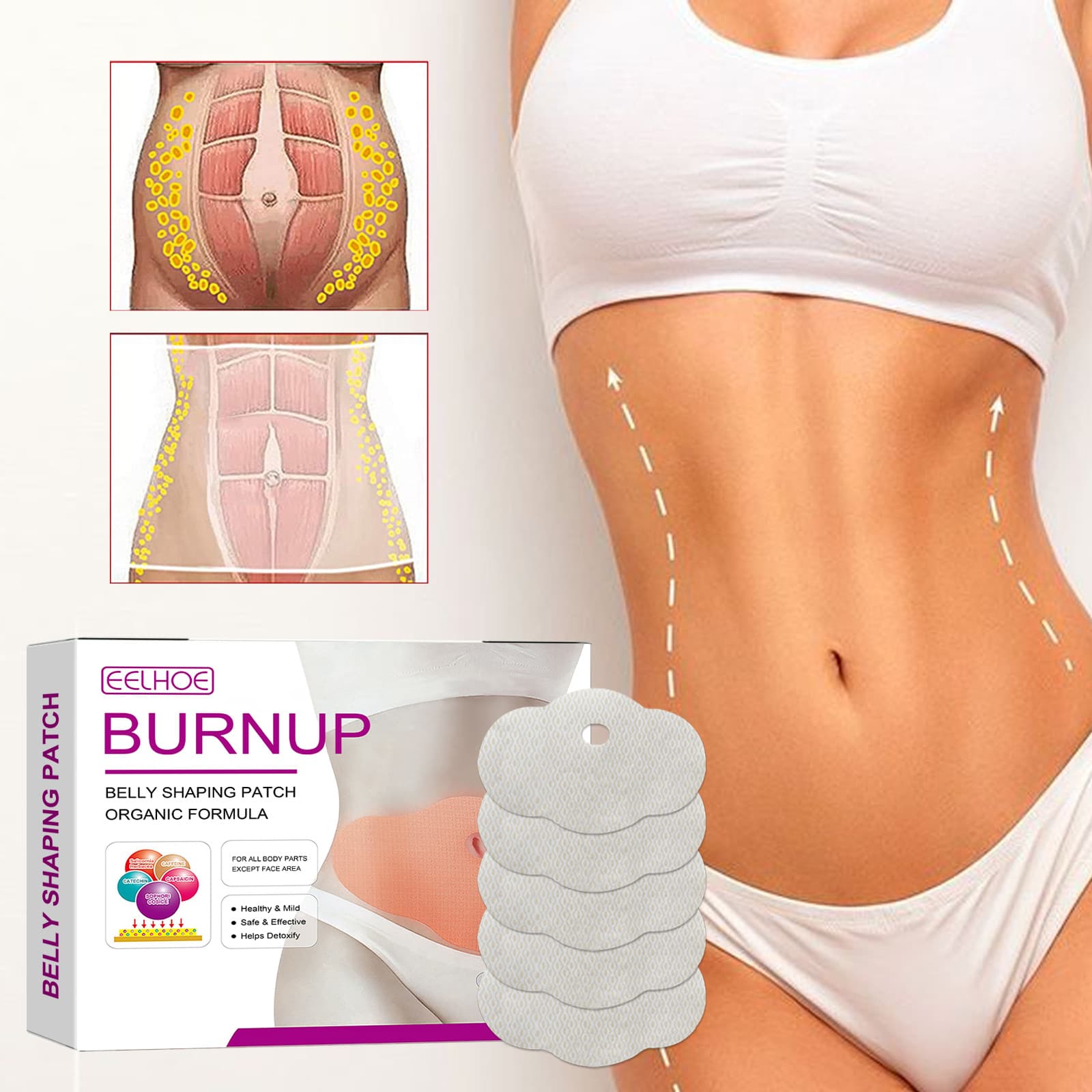 Abdominal Lifting and Relaxation Belly Button Patch for Sagging Skin
