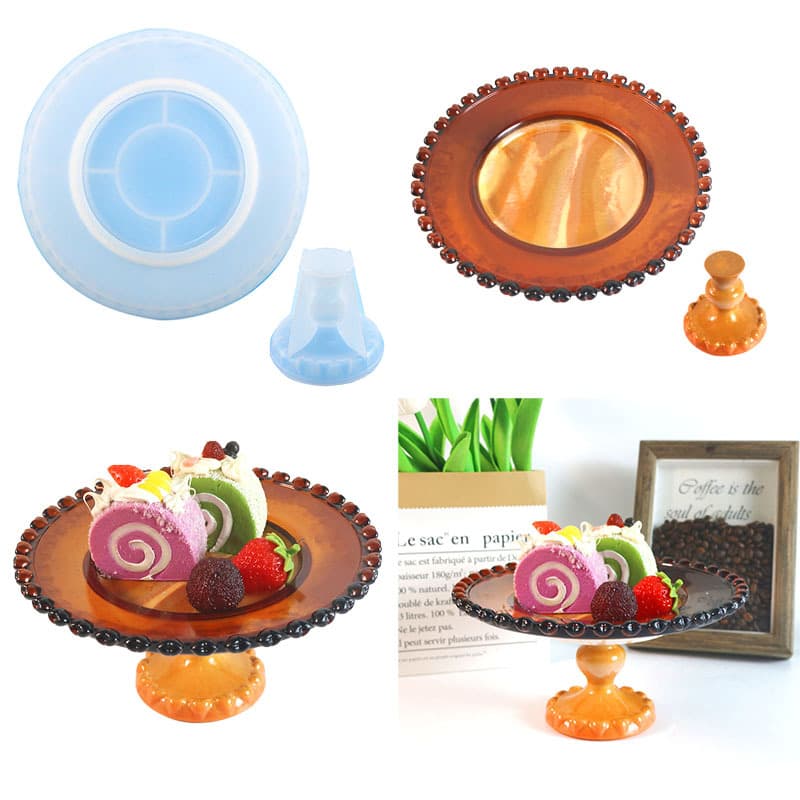 DIY New Epoxy Mold Love Trim Round INS Home Fruit Tray Silicone Mold Cross-Border Exclusive