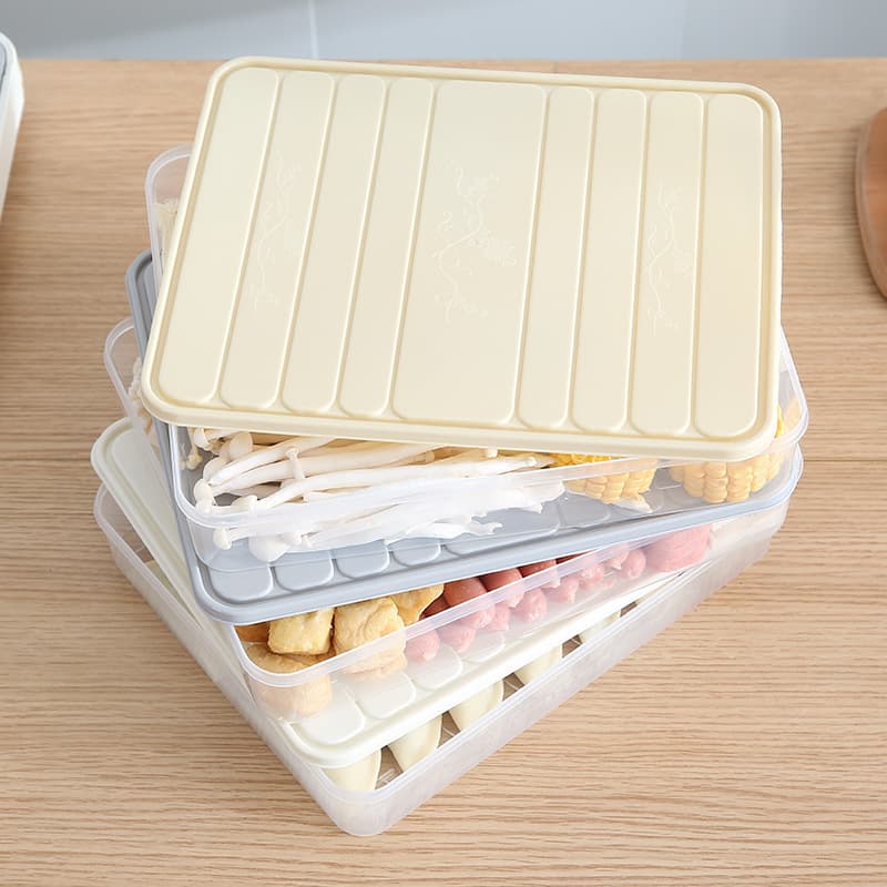 Dumpling storage box, household sealed quick-frozen dumpling box, refrigerator crisper, household egg storage box, wonton box