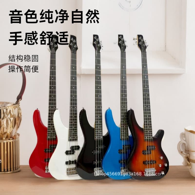 Wholesale Electric Bass 4-String Bass Guitar Multiple Colors Available Beginner Performance Practice Welcome New and Returning Customers to Order