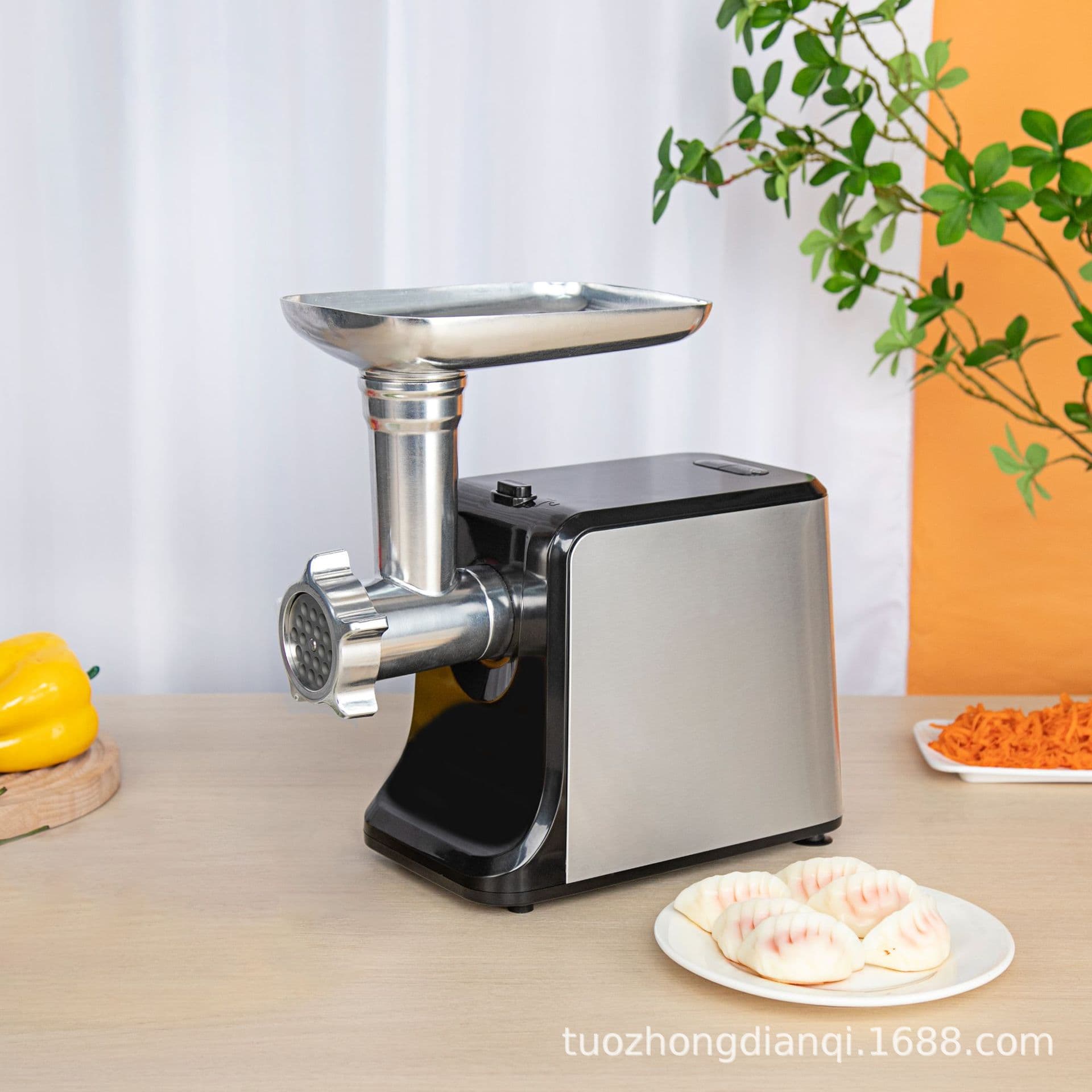 Electric Meat Grinder, Household Small Multi-Function Automatic Mincer, Sausage Stuffer, Smart Sausage Filler Machine