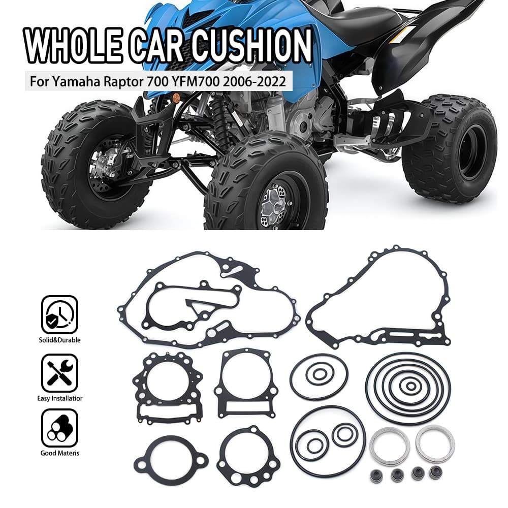 Compatible with Yamaha YFM700 Overhaul Gasket 07-15 Engine Rebuild Kit Full Gasket Repair Kit