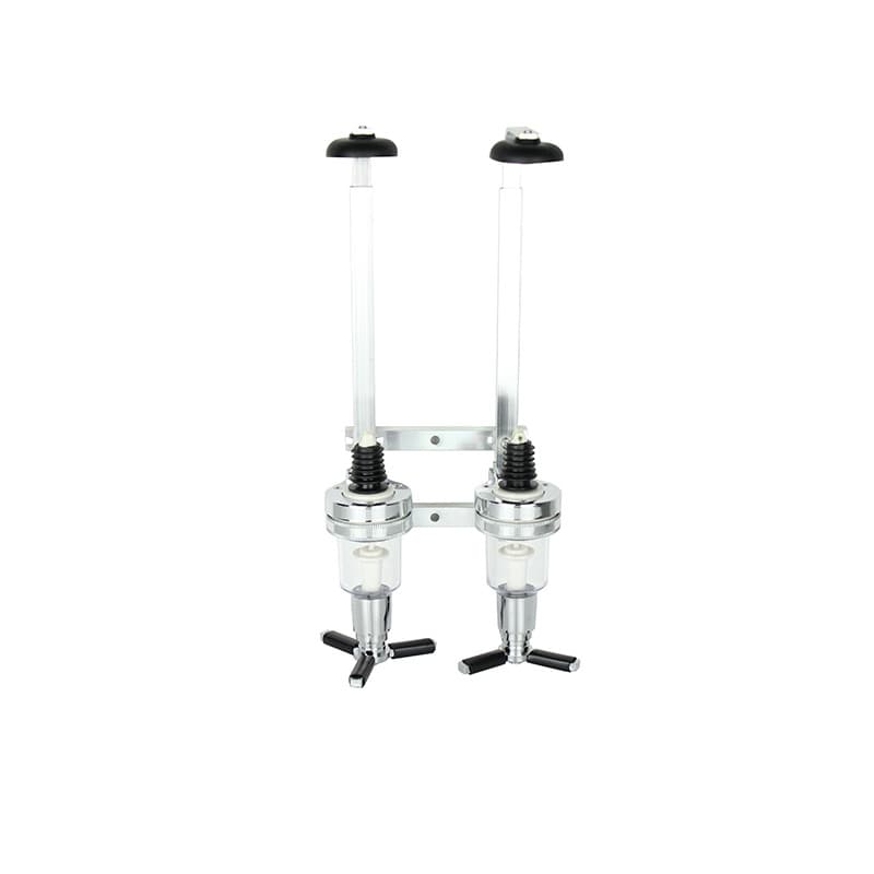 Supply Direct Mount Two-Head Wine Rack, Wall-Mounted 2-Bottle Wine Holder