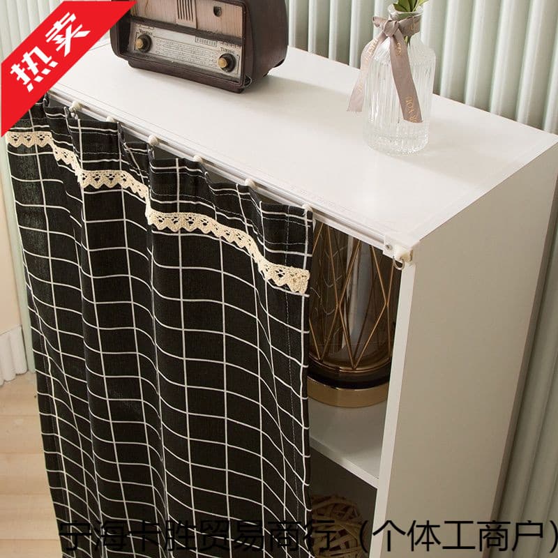 Water Distributor Curtain Sliding Track, Dressing Table Mirror Curtain Rail, Storage Shelf, Cabinet Clutter Curtain Cover