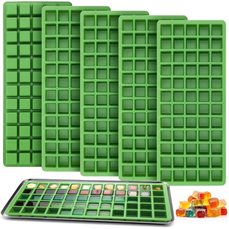 Amazon silicone ice tray mold 60 grid square silicone mold household commercial homemade ice cubes easy to release ice tray