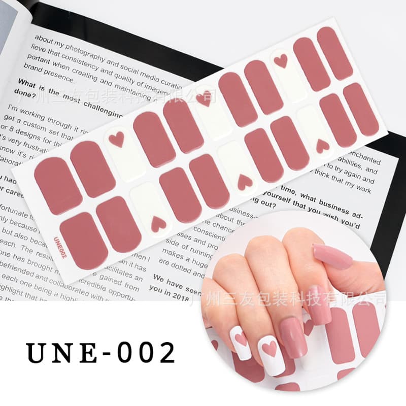 Beauty Care/Makeup/Nail Art Stickers Pink White Floral Nail Art Decals