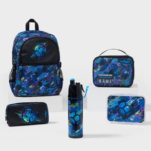 Australian Smiggle Backpack New Soccer Cartoon Kids Boys Lunch Bag Pencil Case