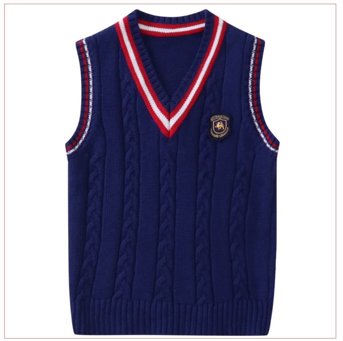 Processing customization [Jinyong] school uniforms kindergarten uniforms elementary student British style custom vests kindergarten customization