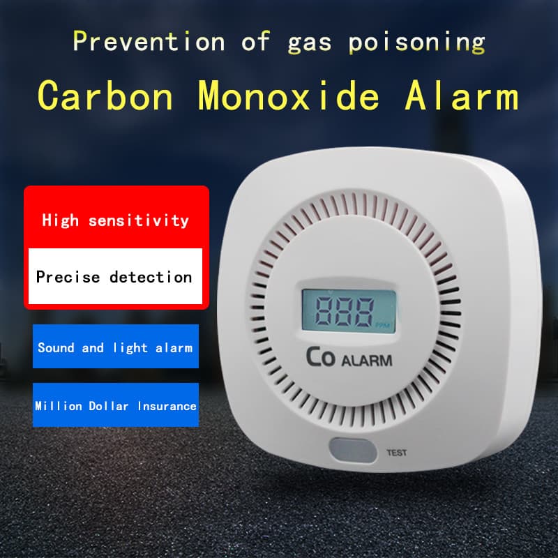 Cross-border E-commerce Source Factory Carbon Monoxide Detector, Fixed Household Smoke and CO Alarm