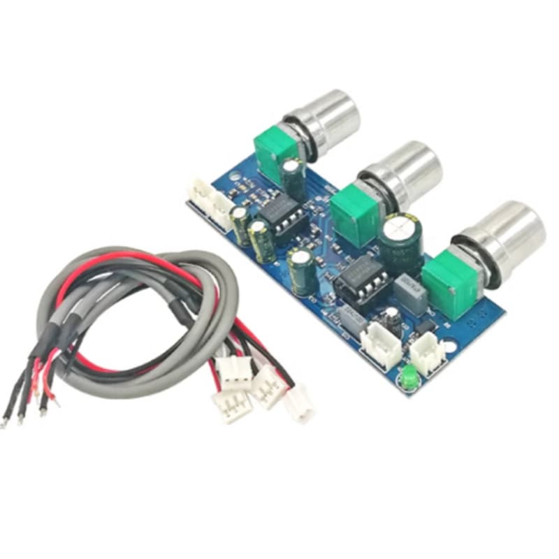 NE5532 Preamplifier Board Tone Board Low Pass Filter Board 2.1 Channel Super Bass Single Power Supply DC10-24V